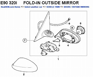BMW E90ライフ again!: ドアミラー 修理見積もり